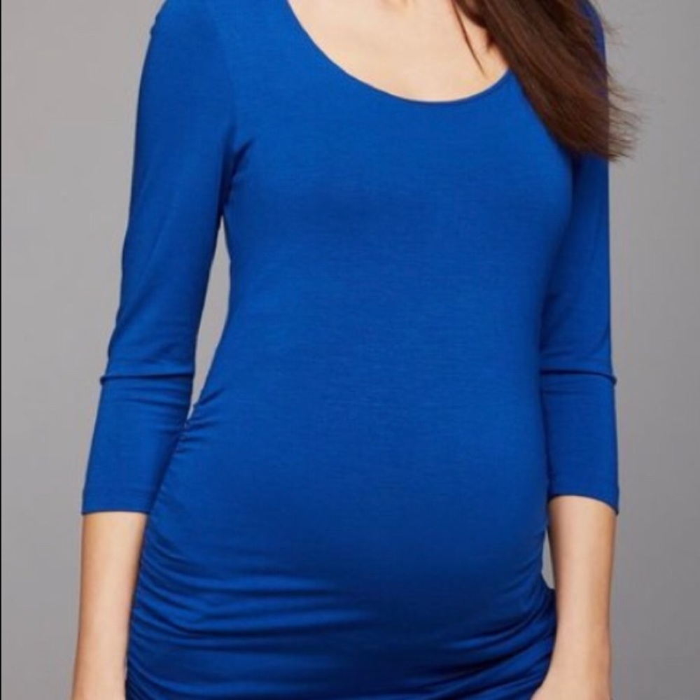 A Pea In The Pod Side Ruched Maternity T Shirt